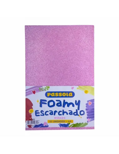 FOAMY PASSOLA A4 ESCARCH NORMAL ROSADO X10