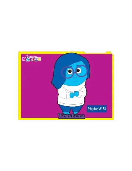 FOAMY FIGURA MAYLEE 3D TRISTEZA INTENSAMENTE A5 R. A5-52
