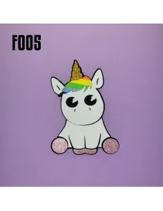 FOAMY FIGURA 3D UNICORNIO SENTADO R. F005
