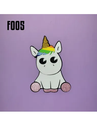 FOAMY FIGURA 3D UNICORNIO SENTADO R. F005