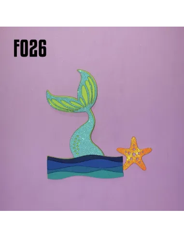 FOAMY FIGURA 3D COLA SIRENA R. F026