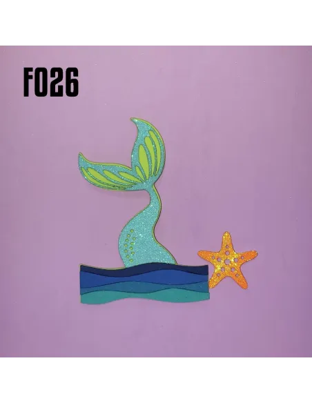 FOAMY FIGURA 3D COLA SIRENA R. F026