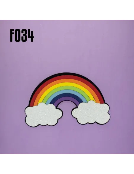 FOAMY FIGURA 3D NUBES ARCOIRIS R. F034