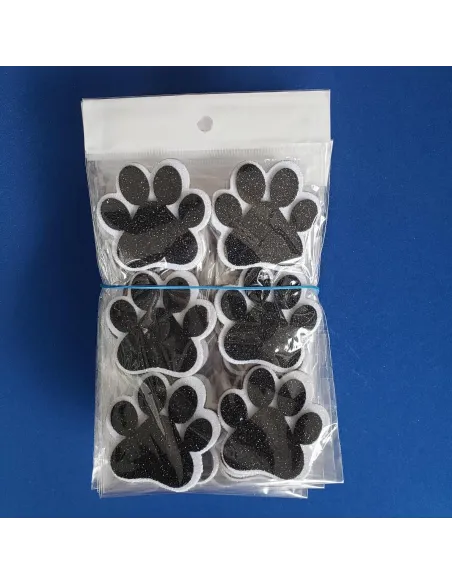 FOAMY FIGURA HUELLITAS ESCARH/PEQ X6 B/N R. V010