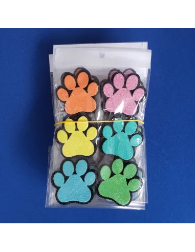 FOAMY FIGURA HUELLITAS ESCHAR/COLORES PEQ X6 R. V011