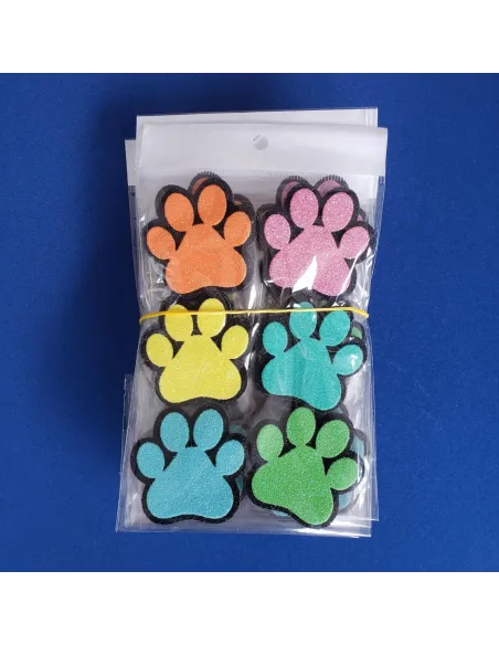 FOAMY FIGURA HUELLITAS ESCHAR/COLORES PEQ X6 R. V011