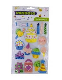 FOAMY PASSOLA FIGURA ADH 3D HAPPY BIRTHDAY