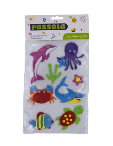 FOAMY PASSOLA FIGURA ADH 3D MUNDO MARINO