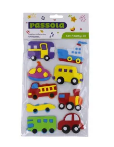 FOAMY PASSOLA FIGURA ADH 3D MEDIOS TRANSPORTE