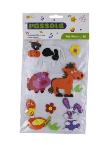 FOAMY PASSOLA FIGURA ADH 3D ANIMALES GRANJA