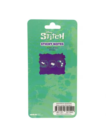 BANDERITAS ADHESIVAS IDEAL LILO Y STITCH 80 HJS