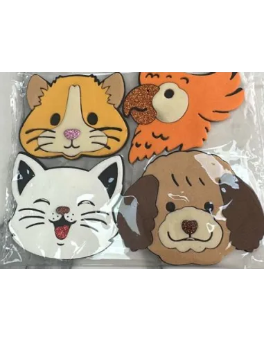 FOAMY FIGURA 3D ANIMALES DOMESTICOS X4 A5 V025