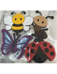 FOAMY FIGURA  3D ANIMALES INSECTOS X4 A5 V028