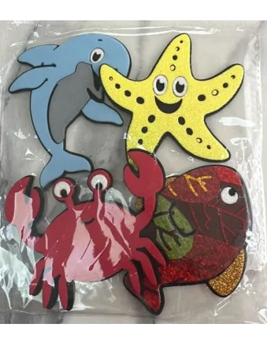 FOAMY FIGURA 3D ANIMALES MARINOS X4 A5 V027