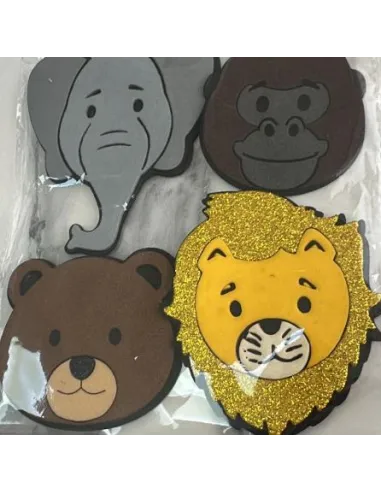 FOAMY FIGURA 3D ANIMALES SALVAJES X4 V026