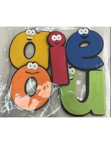 FOAMY FIGURA 3D VOCALES MINUSCULAS A5 V036