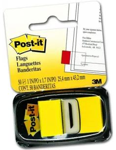 BANDERITA 3M 50H AMARILLO 680-5