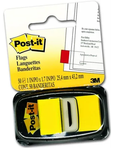 BANDERITA 3M 50H AMARILLO 680-5