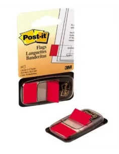 BANDERITA 3M 50H ROJO 680-1