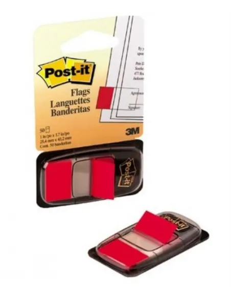 BANDERITA 3M 50H ROJO 680-1