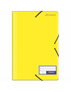 FOLDER ARTESCO C/LIGA PLASTICO AMARILLO