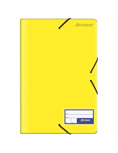FOLDER ARTESCO C/LIGA PLASTICO AMARILLO