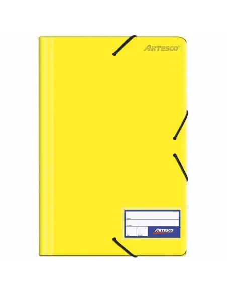 FOLDER ARTESCO C/LIGA PLASTICO AMARILLO