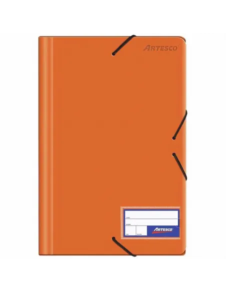 FOLDER ARTESCO C/LIGA PLASTICO NARANJA