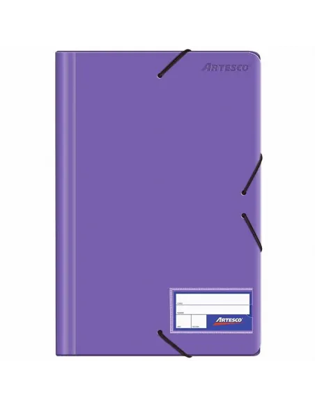 FOLDER ARTESCO C/LIGA PLASTICO MORADO