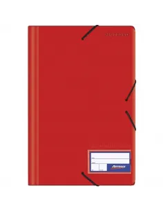FOLDER ARTESCO C/LIGA PLASTICO ROJO