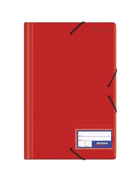 FOLDER ARTESCO C/LIGA PLASTICO ROJO