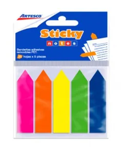 BANDERITA ARTESCO FLECHA 5 COLORES 25H