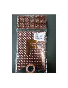 BANDERIN FELIZ CUMPLEAÑOS HOLOGRAFICO ORO ROSA