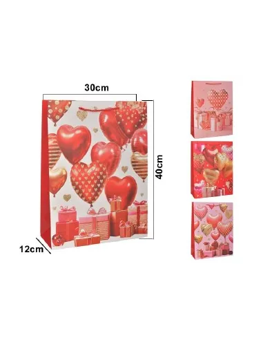 FUNDA REGALO CORAZON 30X12X4CM REFES25898/YXL-1552 373753