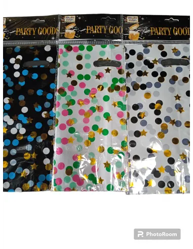 FUNDA PLAST. P/SORPRESA METAL. MIXTA V/COLORES SETX10 IC329-5