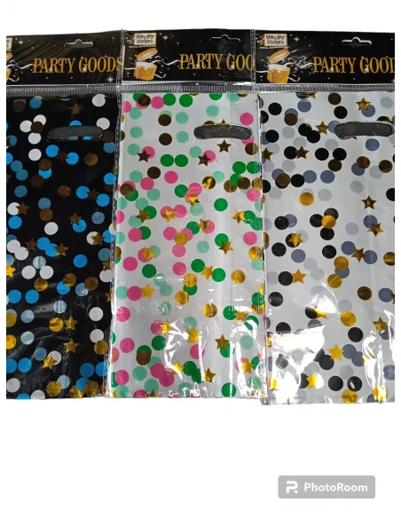 FUNDA PLAST. P/SORPRESA METAL. MIXTA V/COLORES SETX10 IC329-5