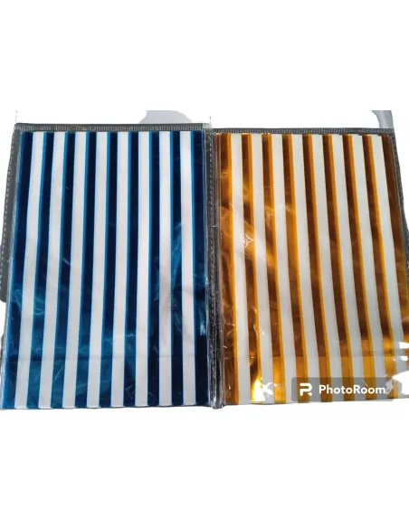 FUNDA PLAST. P/SORPRESA CELOFAN RAYAS SETX10 IC329-7