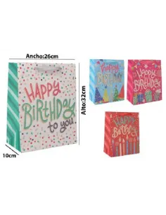 FUNDA REGALO 26X10X32CM REFES25861/YXL-1323 595054