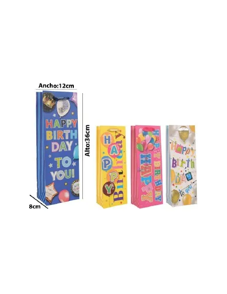 FUNDA REGALO P/BOTELLA 12.7X8.3X36CM REF1136JD 857880