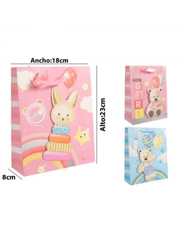 FUNDA REGALO BABY V/MODELOS S 18X23.5X8CM 438574