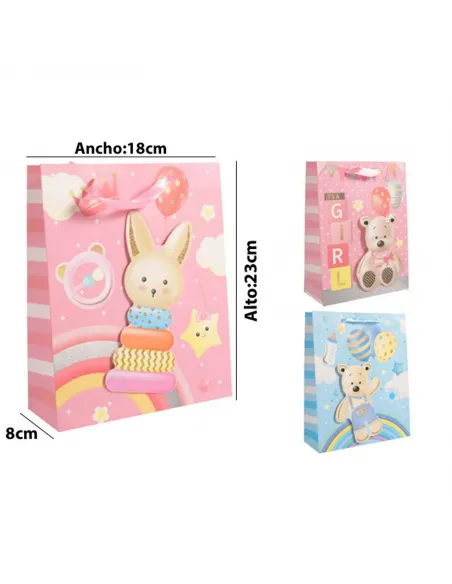 FUNDA REGALO BABY V/MODELOS S 18X23.5X8CM 438574