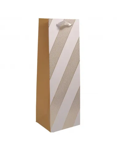 FUNDA REGALO BOTELLA V/COLORES 12X35X10CM 838592