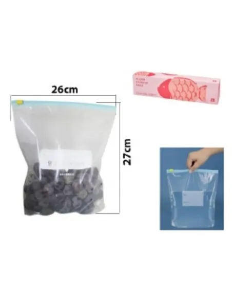 FUNDAS PLASTICAS ZIPPER X10UND 26X27CM REF. ES25226 969071