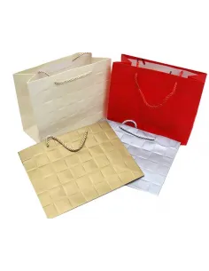 FUNDA DE TELA DORADA 10X14 CM 082-0015