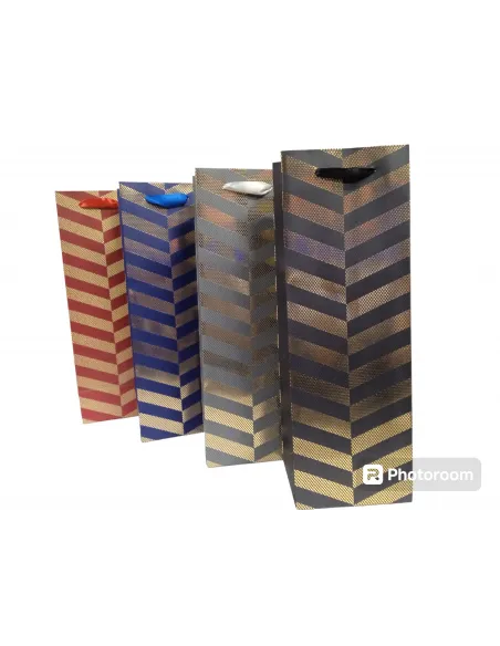 FUNDA REGALO P/BOTELLA 12x35x10CM REF863D