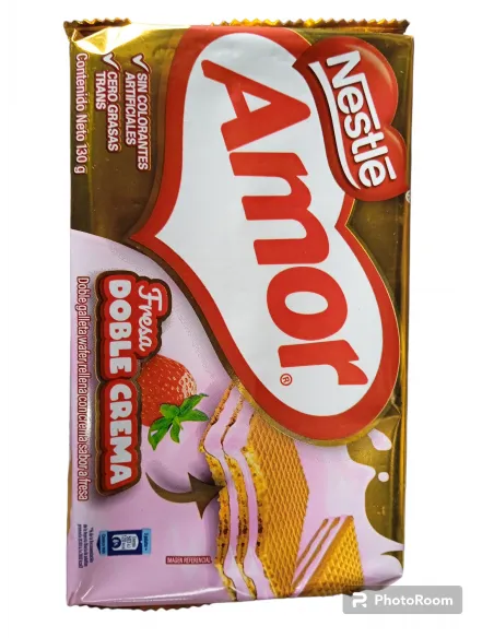 GALLETA NESTLE AMOR WAFLE FRESA 130G 12514939