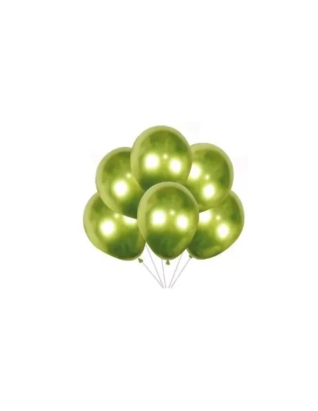 GLOBO RA  12 CROMADO VERDE CLARO X50 UND