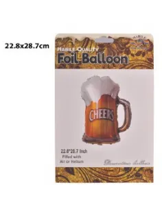 GLOBO ALUMINIO BEER 58X57CM REFES24687 679768