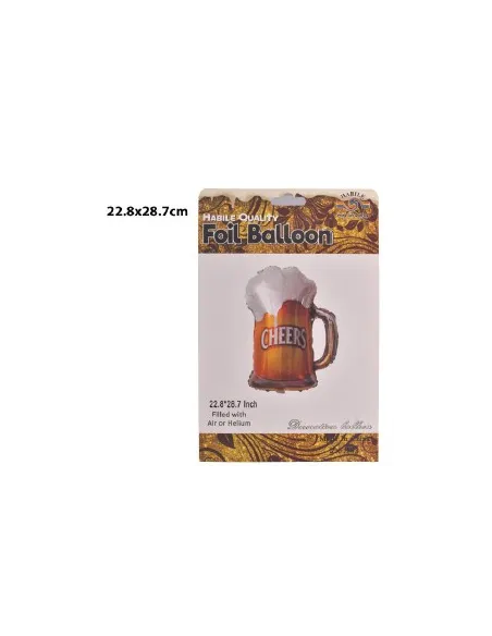 GLOBO ALUMINIO BEER 58X57CM REFES24687 679768