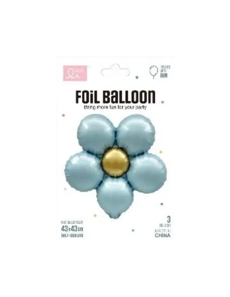 GLOBO SWH FLOR METAL. CELESTE 43X43CM 65J5A-37